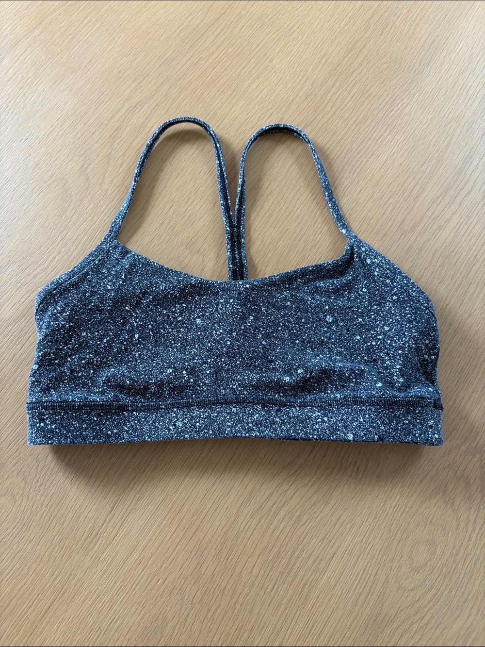 Speckled Lululemon Y Sports Bra